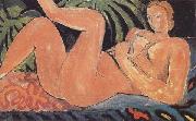 Henri Matisse Nude with Heel on her Knee (Reclining Nude) (mk35) oil painting artist